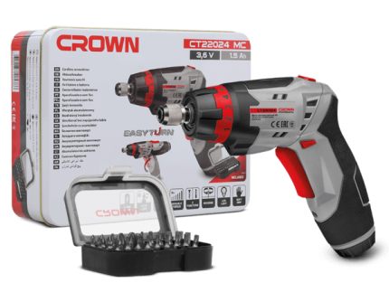 مفك بطارية قابل للشحن من كراون موديل CT22024 MC